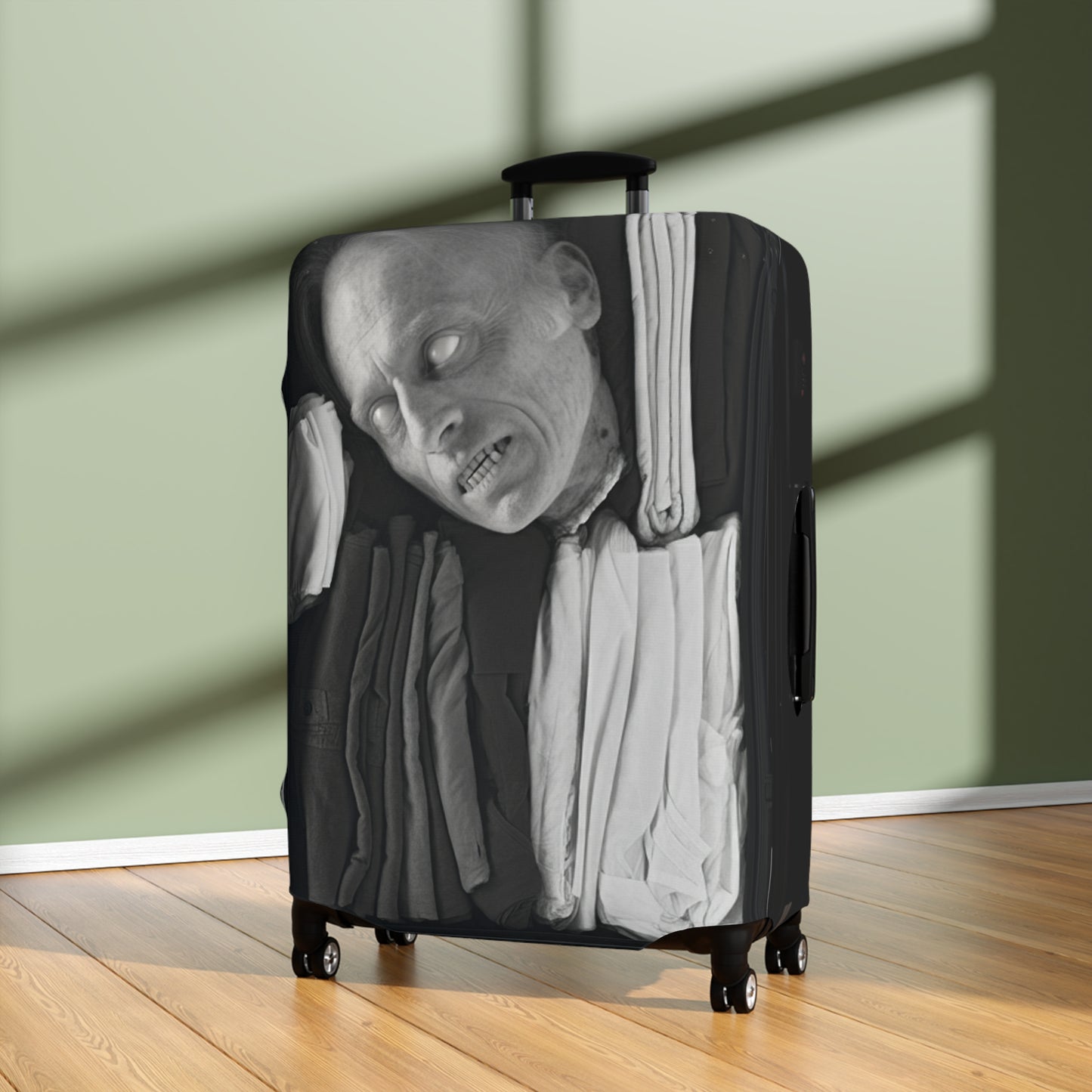Luggage Cover - Zombie Severed Head X-ray Design