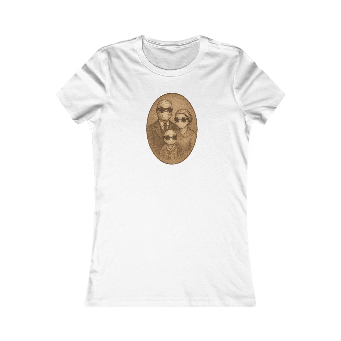 Invisible Man Family Portrait Halloween Tee – Vintage Style Spookiness for the Whole Fam!