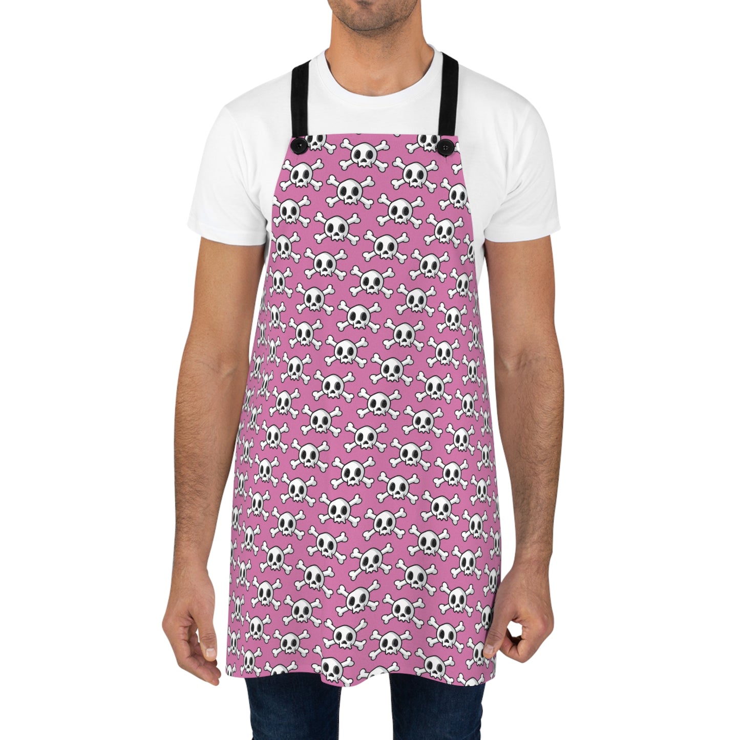 Pink Skull and Crossbones Apron