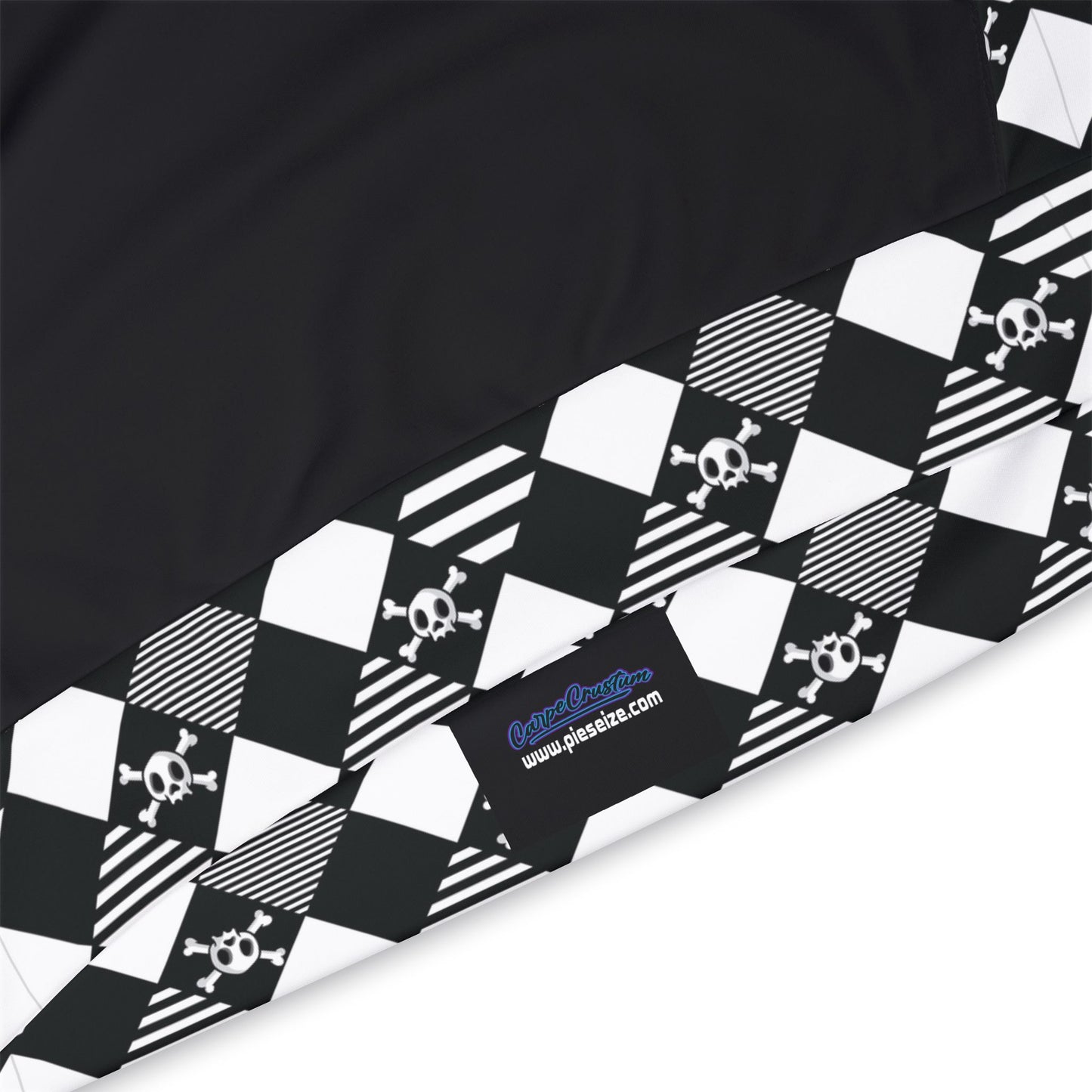 Carpe Crustum Athletic Hoodie - Stylish Black and White Design for Active Lifestyle