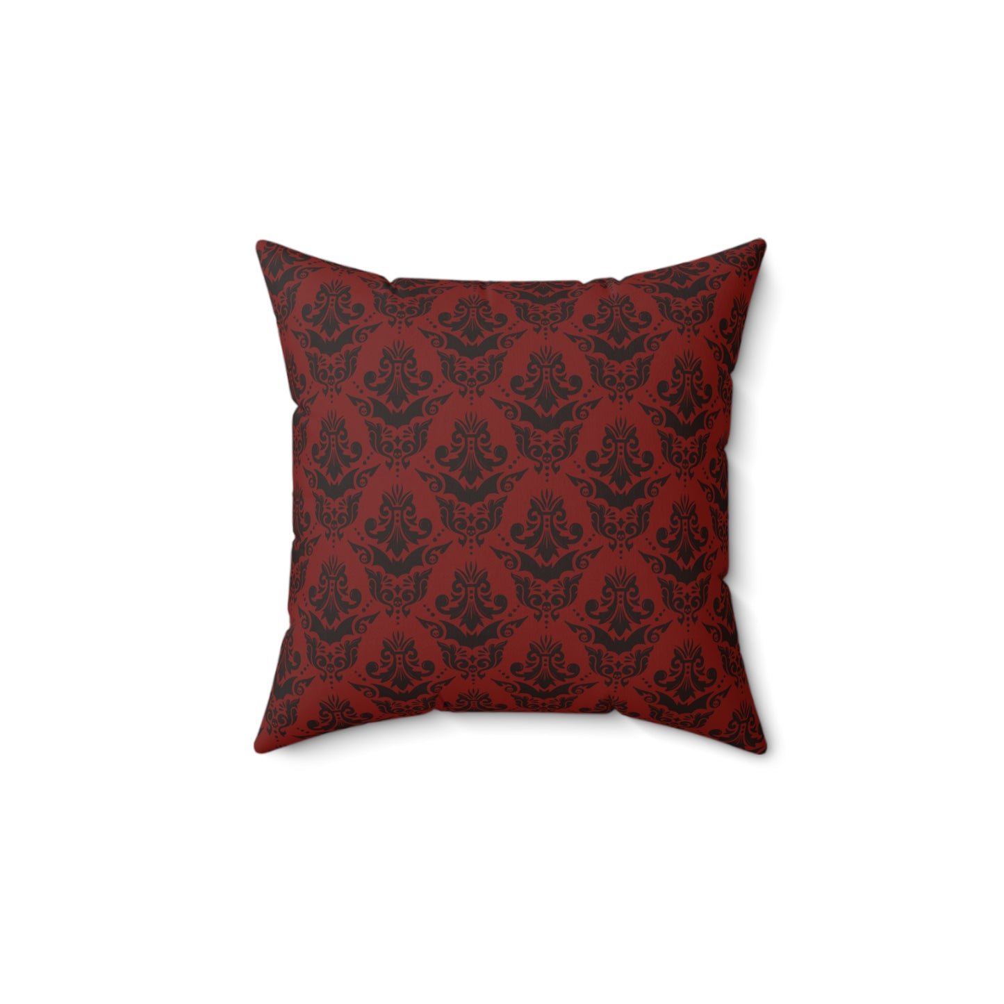 Gothic Vampire Throw Pillow Vintage Vampire Family Portrait on Red Damask