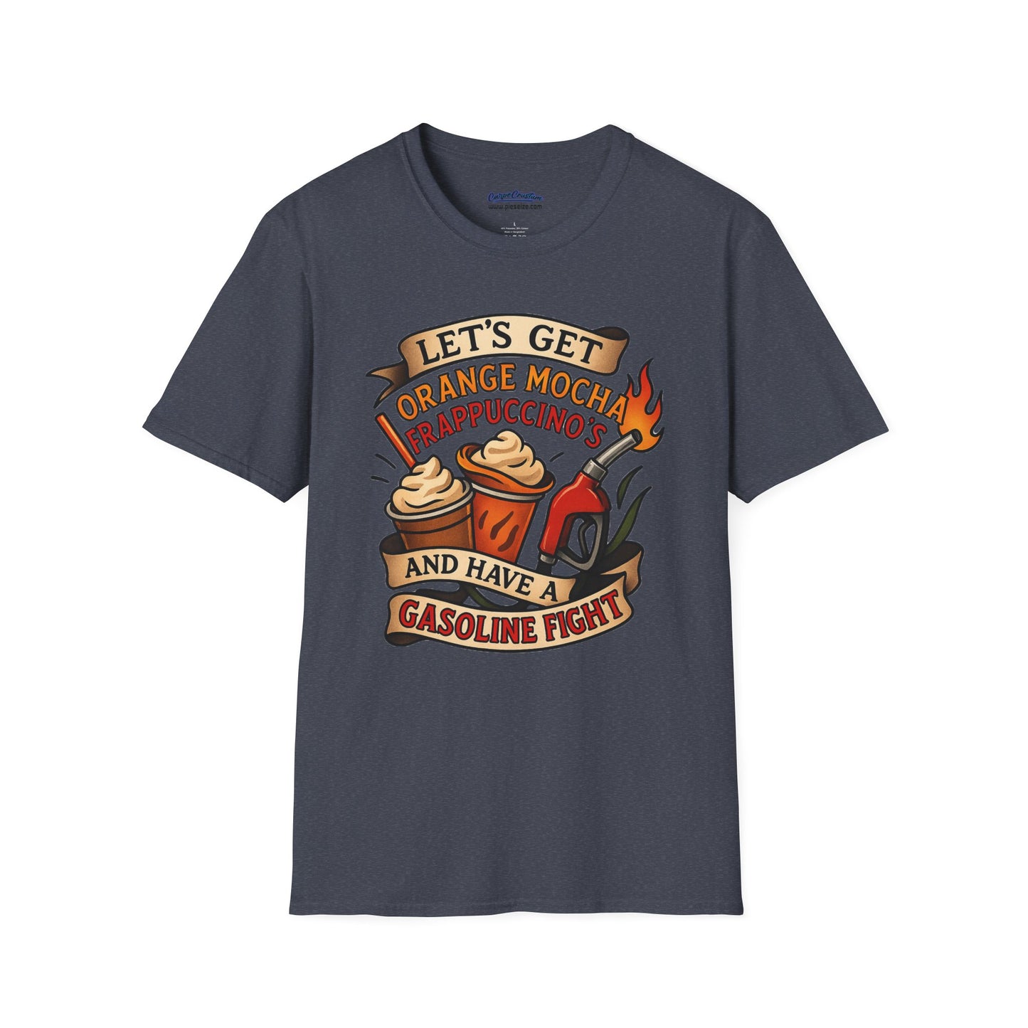 Zoolander Inspired Orange Mocha Frappuccino Shirt Funny Gasoline Fight Tee