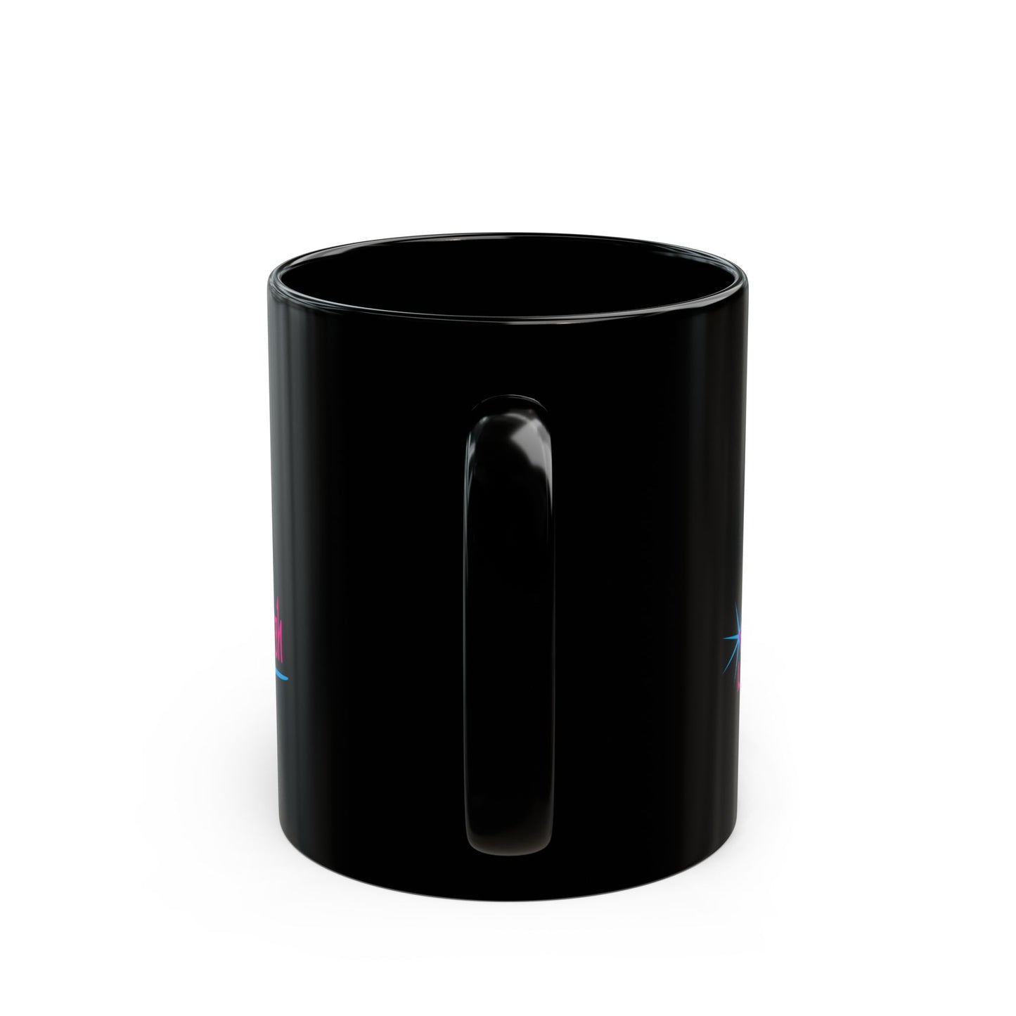 Streamer Trash Black Coffee Mug With Fancy Trashy Logo