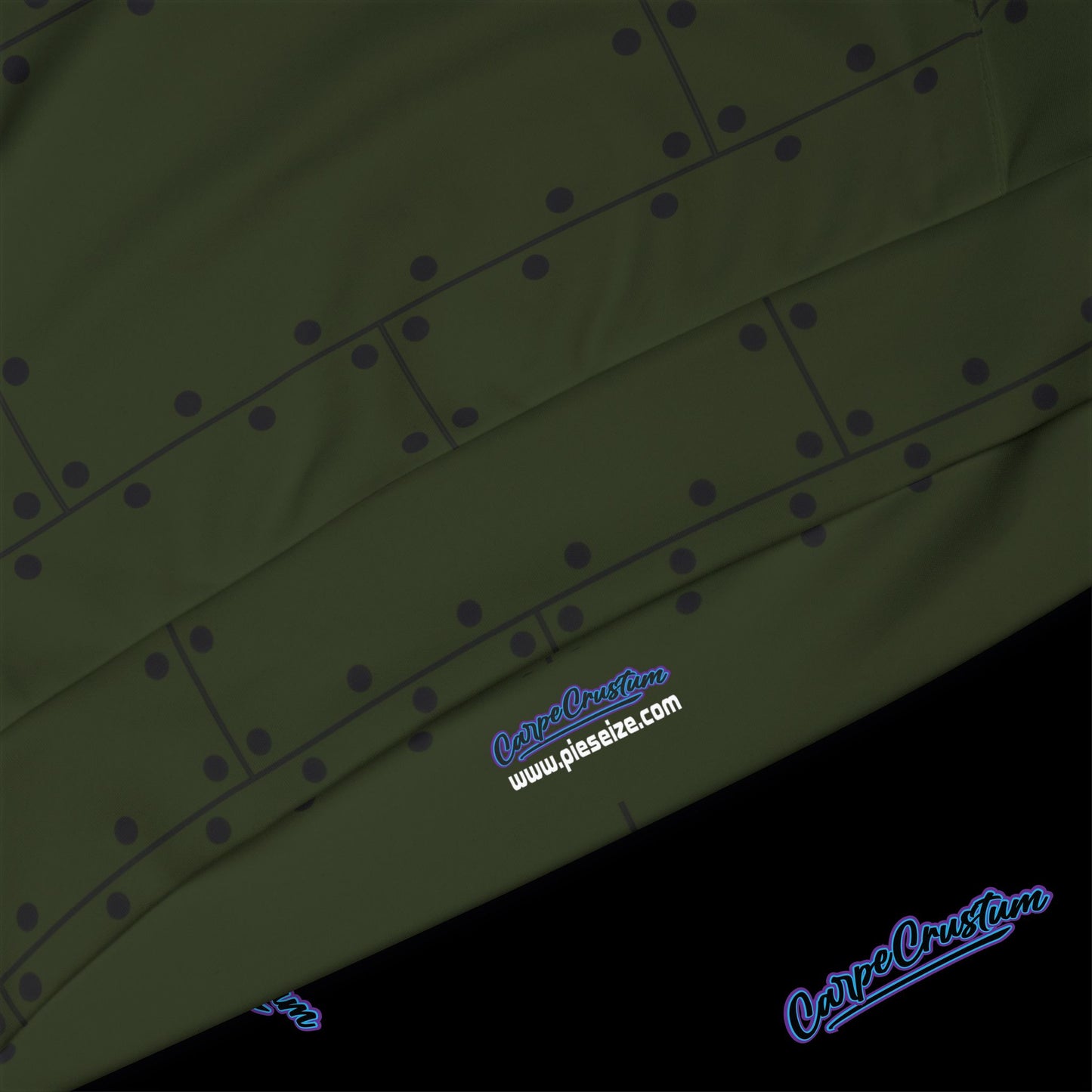 Olive green hoodie featuring a B-17 bomber, pin-up artwork, and military insignia, ideal for aviation and military apparel collectors.