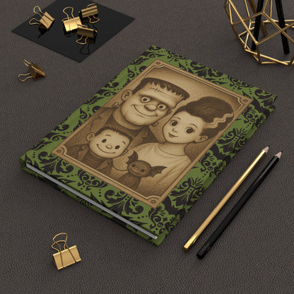 Frankenstein Family Gothic Journal – Spooky Hardcover Notebook for Halloween Lovers