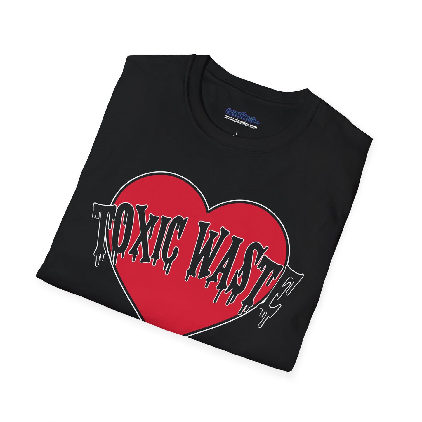I Heart Toxic Waste Shirt – Fallout Inspired Retro Grunge Tee, Apocalyptic Aesthetic T-Shirt