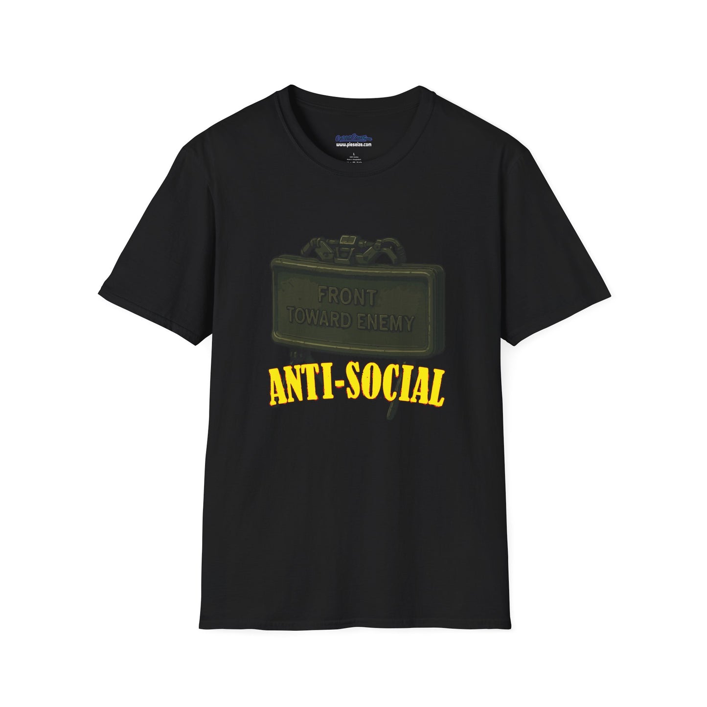 Anti-Social Claymore Shirt - Military Parody Graphic Tee Casual Wear for Introverts