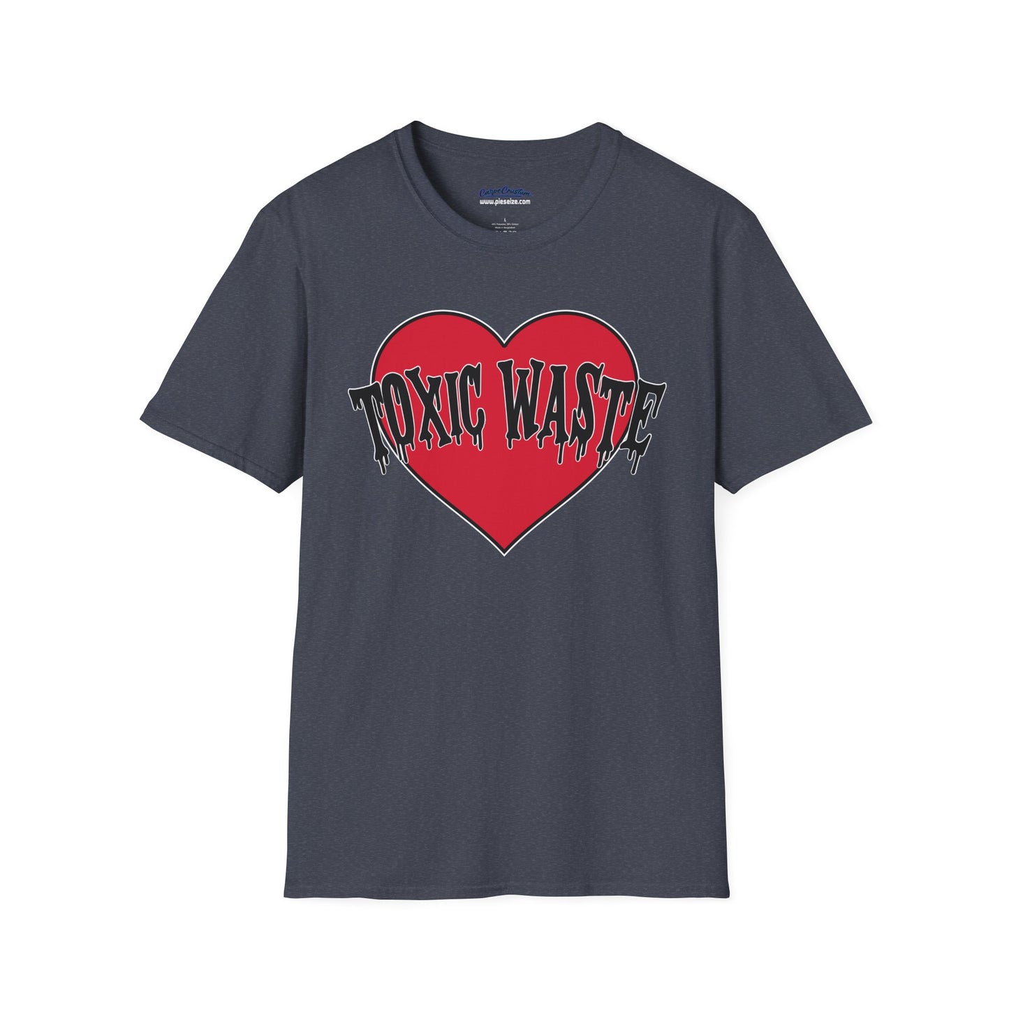 I Heart Toxic Waste Shirt – Fallout Inspired Retro Grunge Tee, Apocalyptic Aesthetic T-Shirt