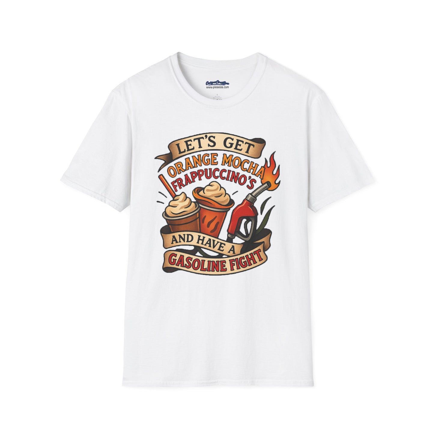 Zoolander Inspired Orange Mocha Frappuccino Shirt Funny Gasoline Fight Tee