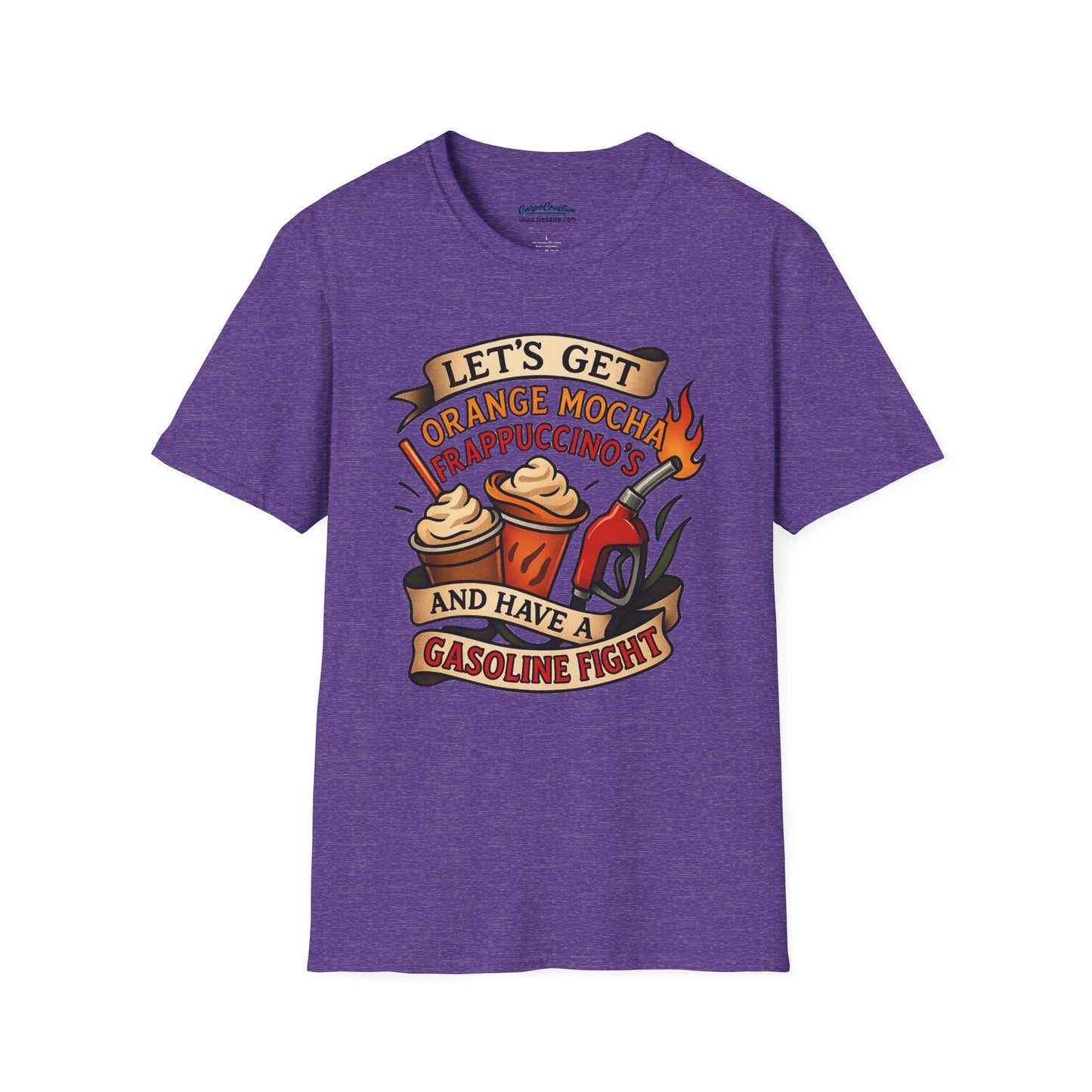 Zoolander Inspired Orange Mocha Frappuccino Shirt Funny Gasoline Fight Tee