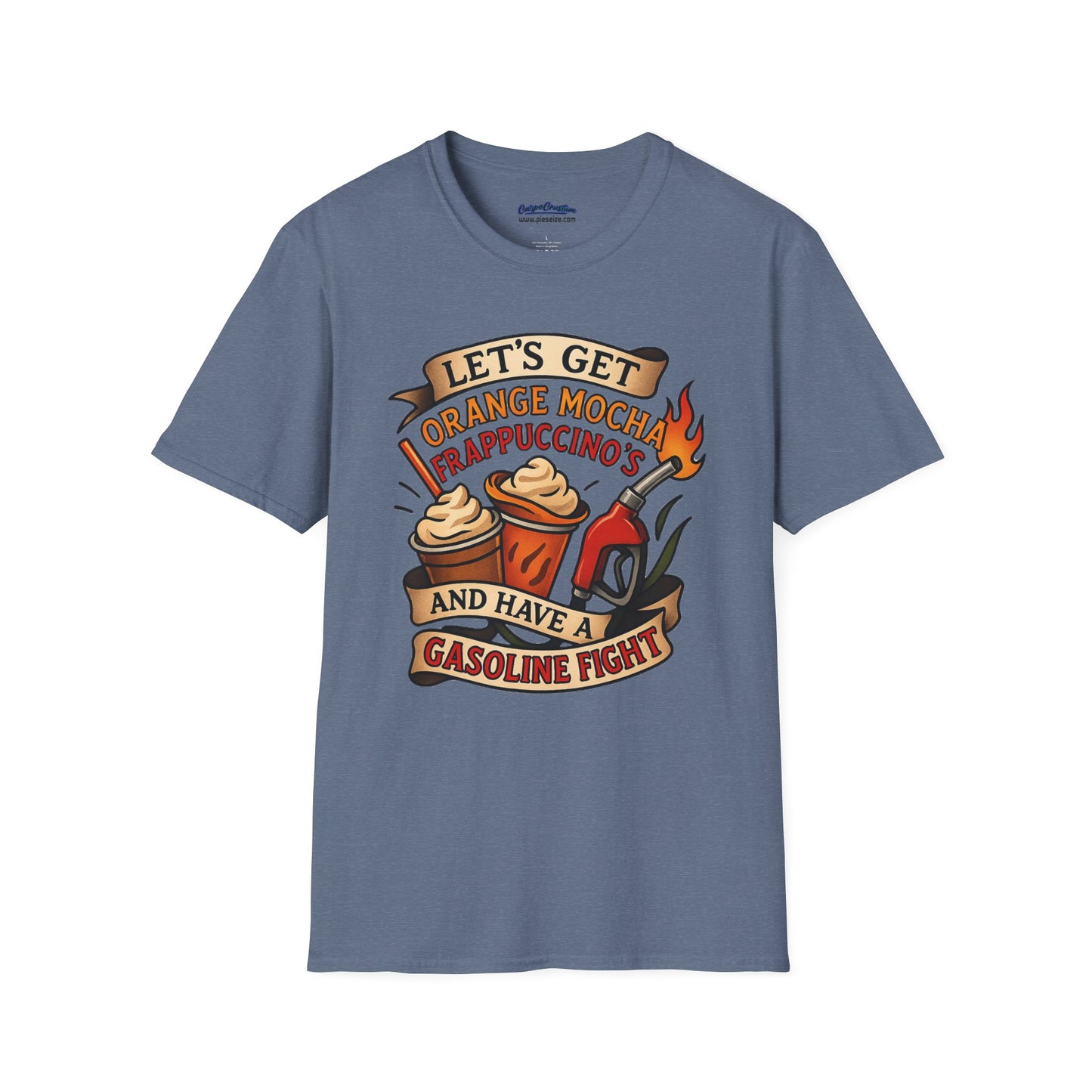 Zoolander Inspired Orange Mocha Frappuccino Shirt Funny Gasoline Fight Tee