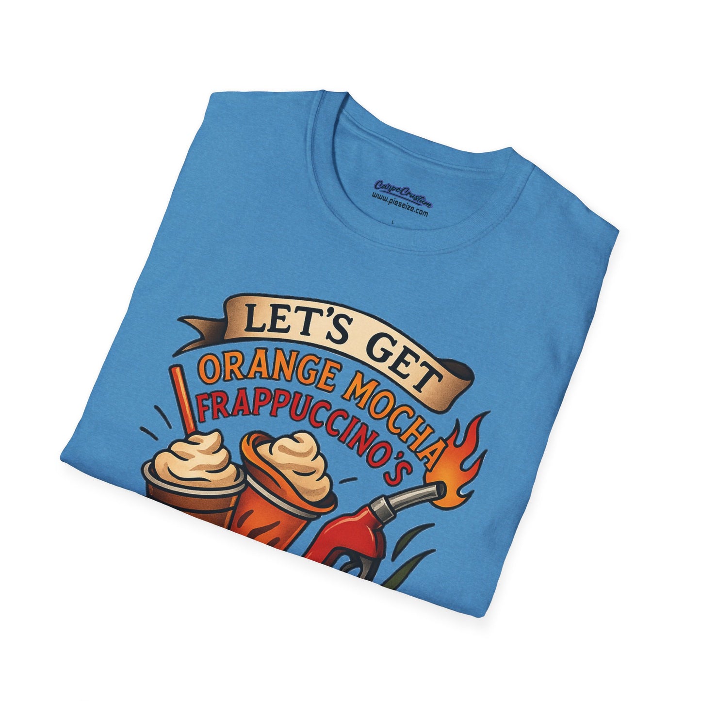 Zoolander Inspired Orange Mocha Frappuccino Shirt Funny Gasoline Fight Tee