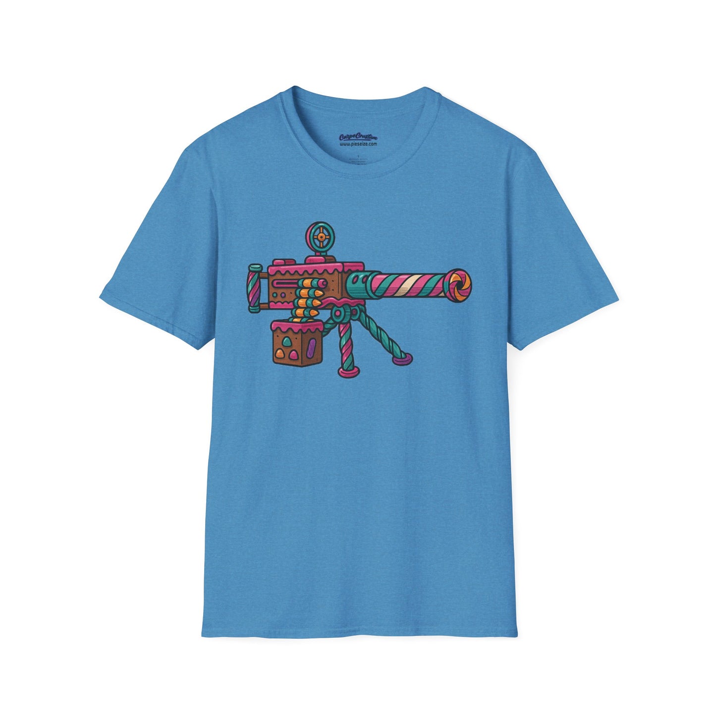 Whimsical Candy 50 Cal Shirt – Bright & Bold Funny Gun Design Tee