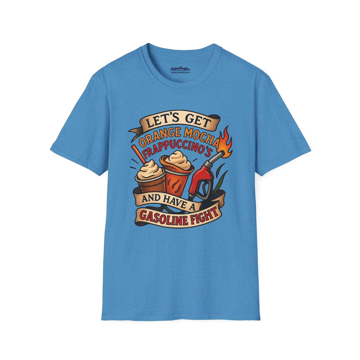 Zoolander Inspired Orange Mocha Frappuccino Shirt Funny Gasoline Fight Tee