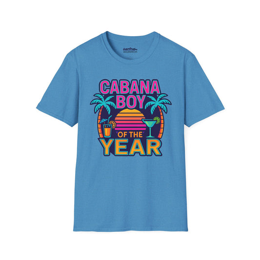 Cabana Boy of the Year Shirt Funny Retro Summer Beach Tee