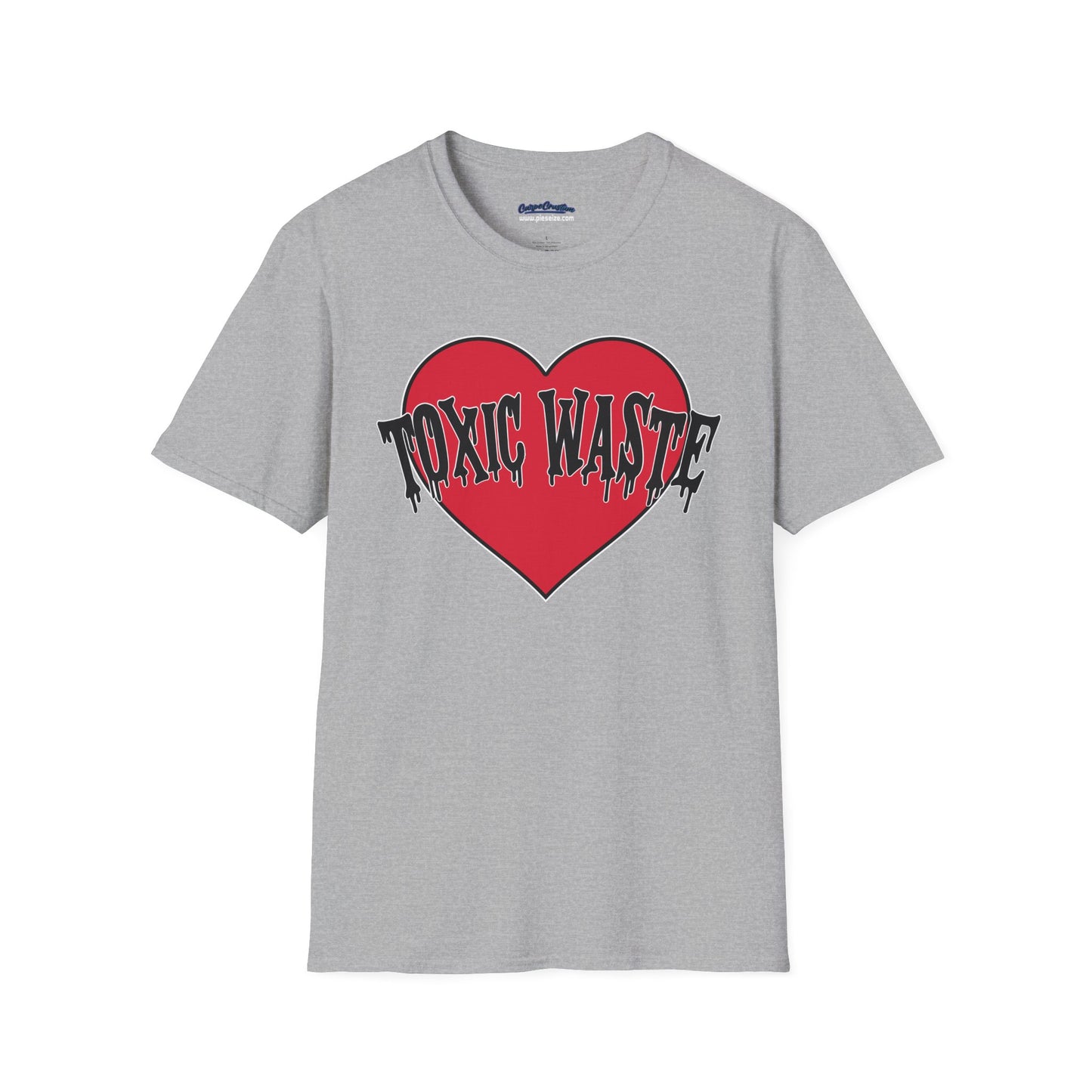 I Heart Toxic Waste Shirt – Fallout Inspired Retro Grunge Tee, Apocalyptic Aesthetic T-Shirt