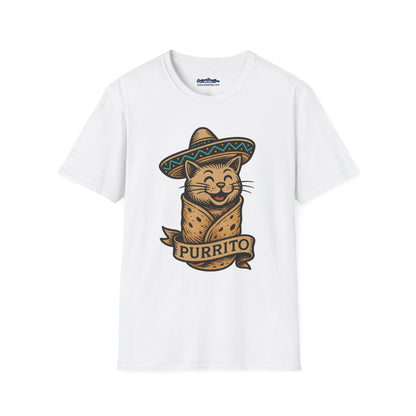 Purrito Cat Burrito T-Shirt – Funny Sombrero Kitty Tee