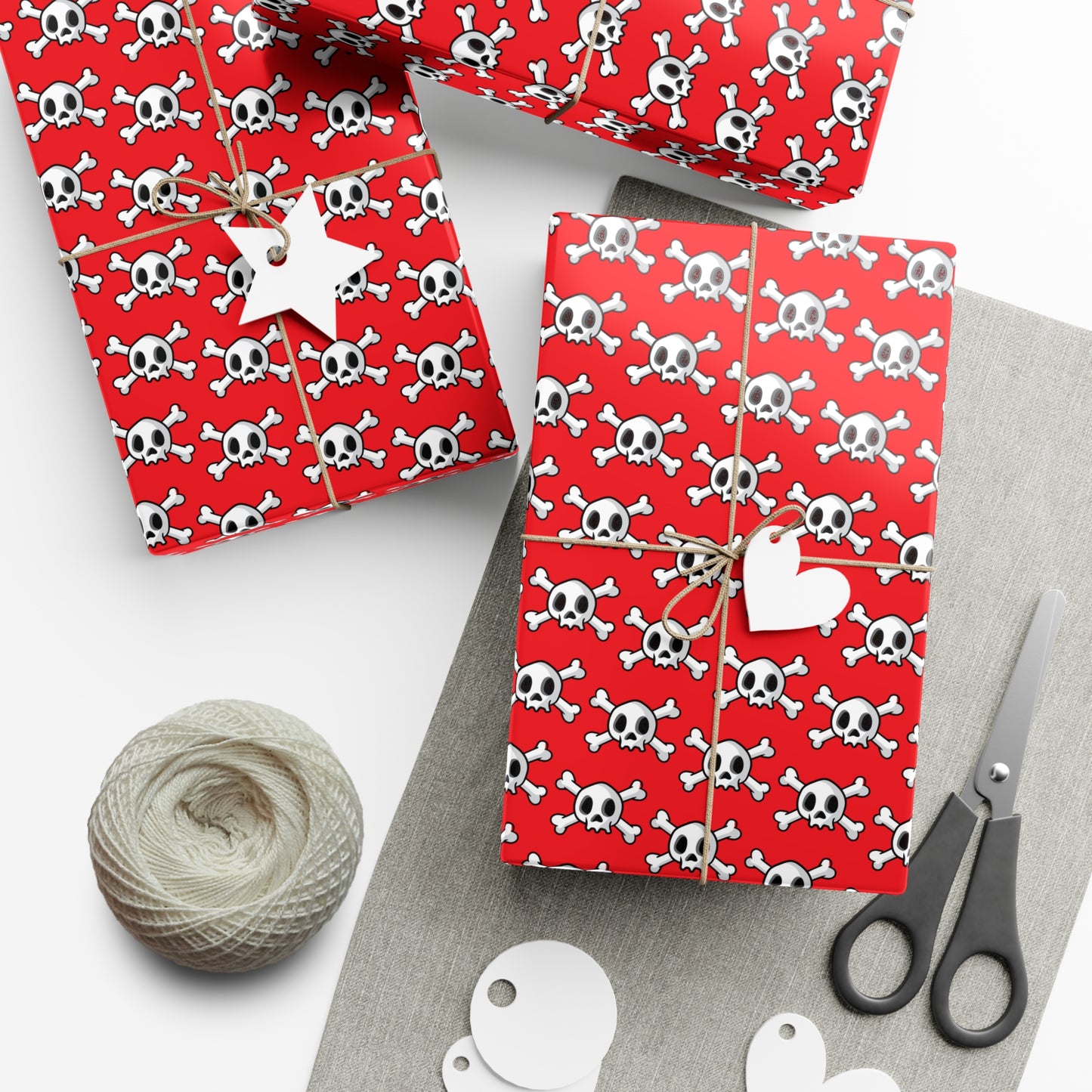 Cute Skull and Crossbones Wrapping Paper