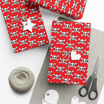 Cute Skull and Crossbones Wrapping Paper