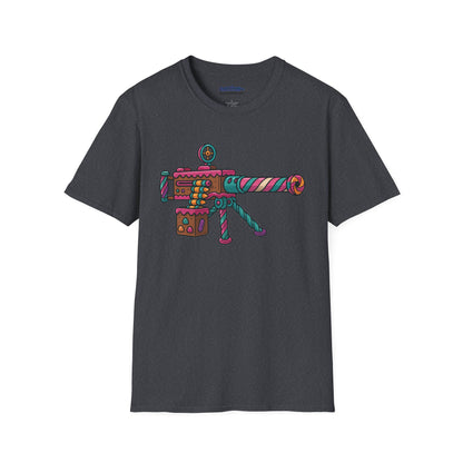 Whimsical Candy 50 Cal Shirt – Bright & Bold Funny Gun Design Tee