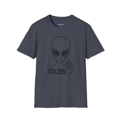 Italien Alien Funny Italian Gesture Shirt – UFO Meme Graphic Tee, Italian Hand Alien Shirt, Gift for Italians, Sci-Fi Humor Tee