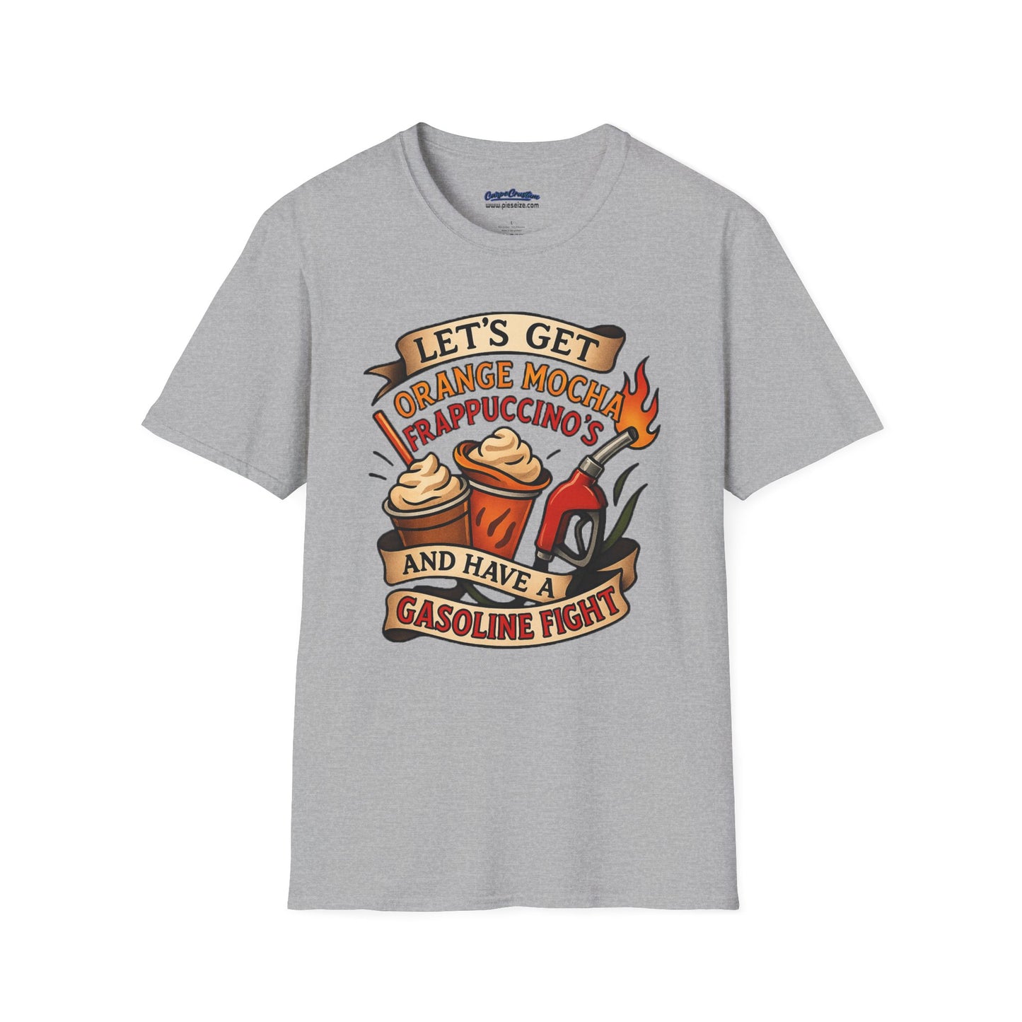Zoolander Inspired Orange Mocha Frappuccino Shirt Funny Gasoline Fight Tee