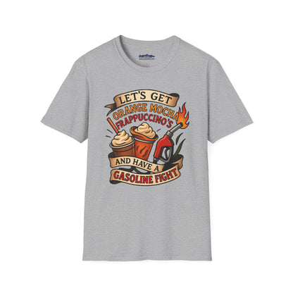 Zoolander Inspired Orange Mocha Frappuccino Shirt Funny Gasoline Fight Tee