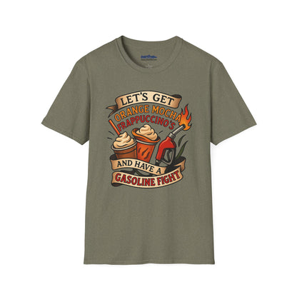 Zoolander Inspired Orange Mocha Frappuccino Shirt Funny Gasoline Fight Tee