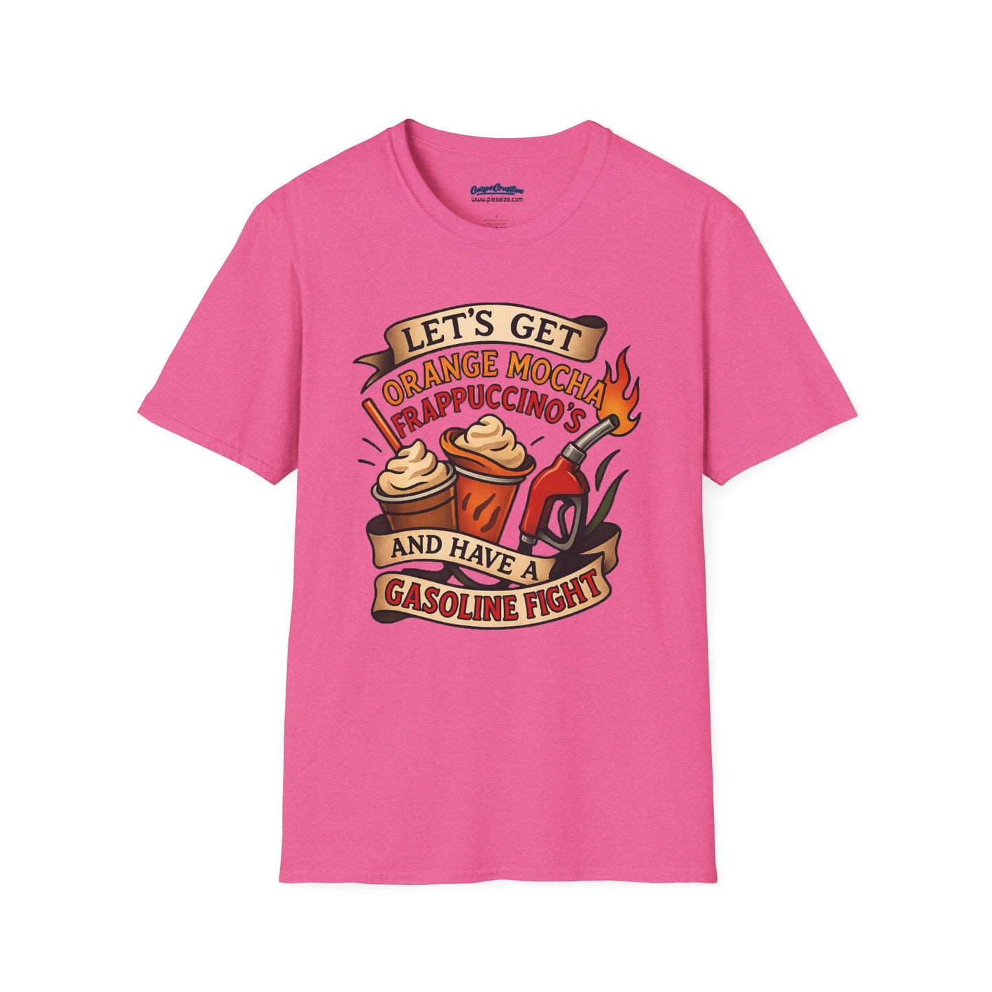 Zoolander Inspired Orange Mocha Frappuccino Shirt Funny Gasoline Fight Tee