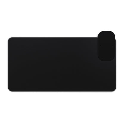 Streamer Trash Gaming LED Mousepad with Wireless Charging Black Fancy Logo