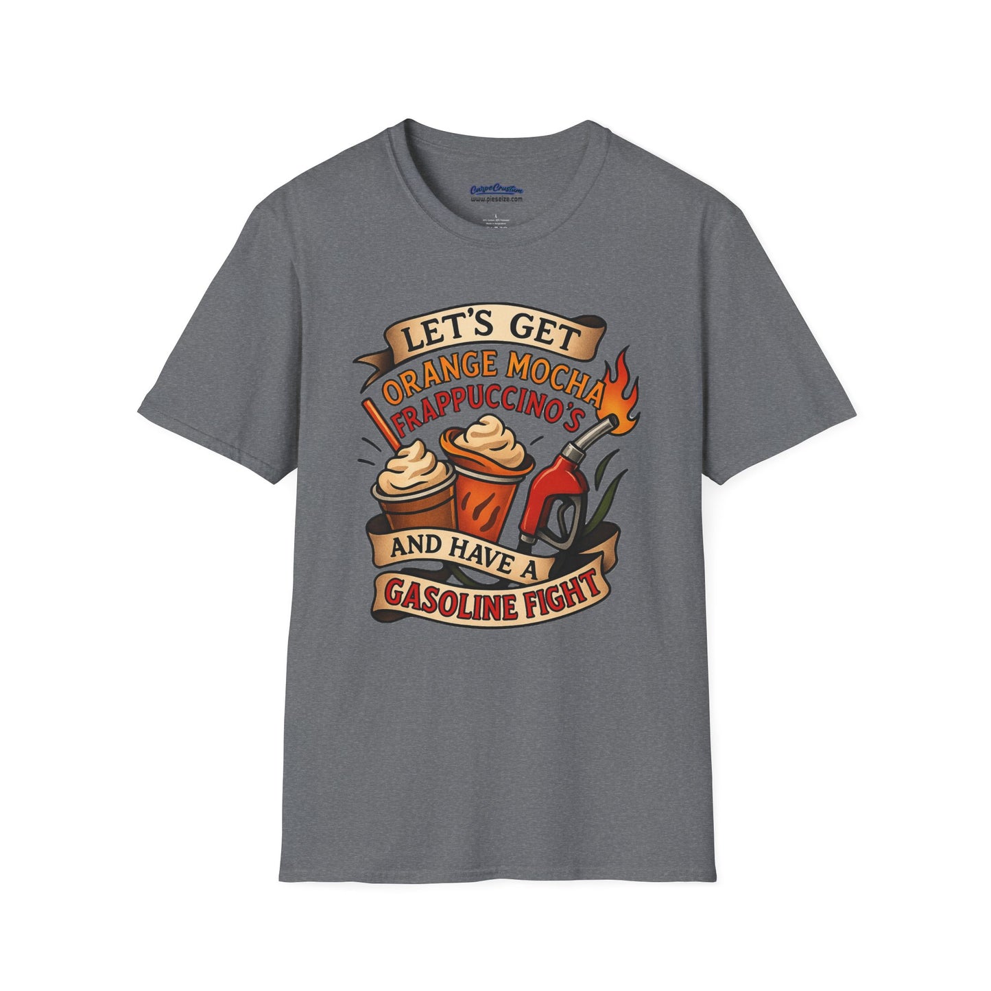 Zoolander Inspired Orange Mocha Frappuccino Shirt Funny Gasoline Fight Tee