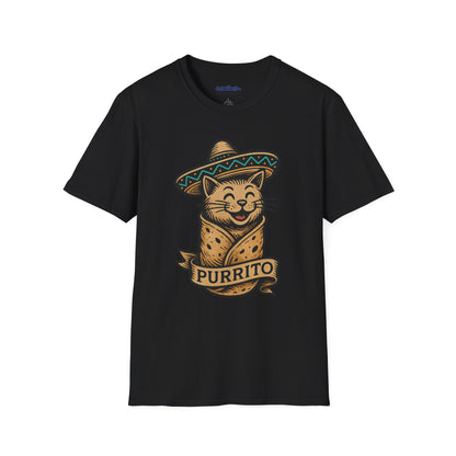Purrito Cat Burrito T-Shirt – Funny Sombrero Kitty Tee