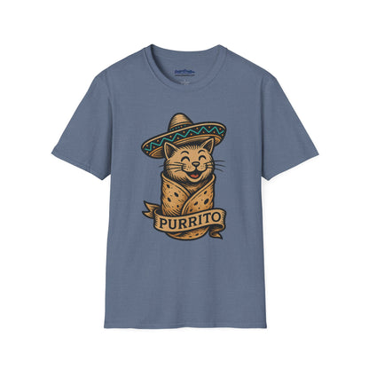Purrito Cat Burrito T-Shirt – Funny Sombrero Kitty Tee