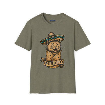 Purrito Cat Burrito T-Shirt – Funny Sombrero Kitty Tee