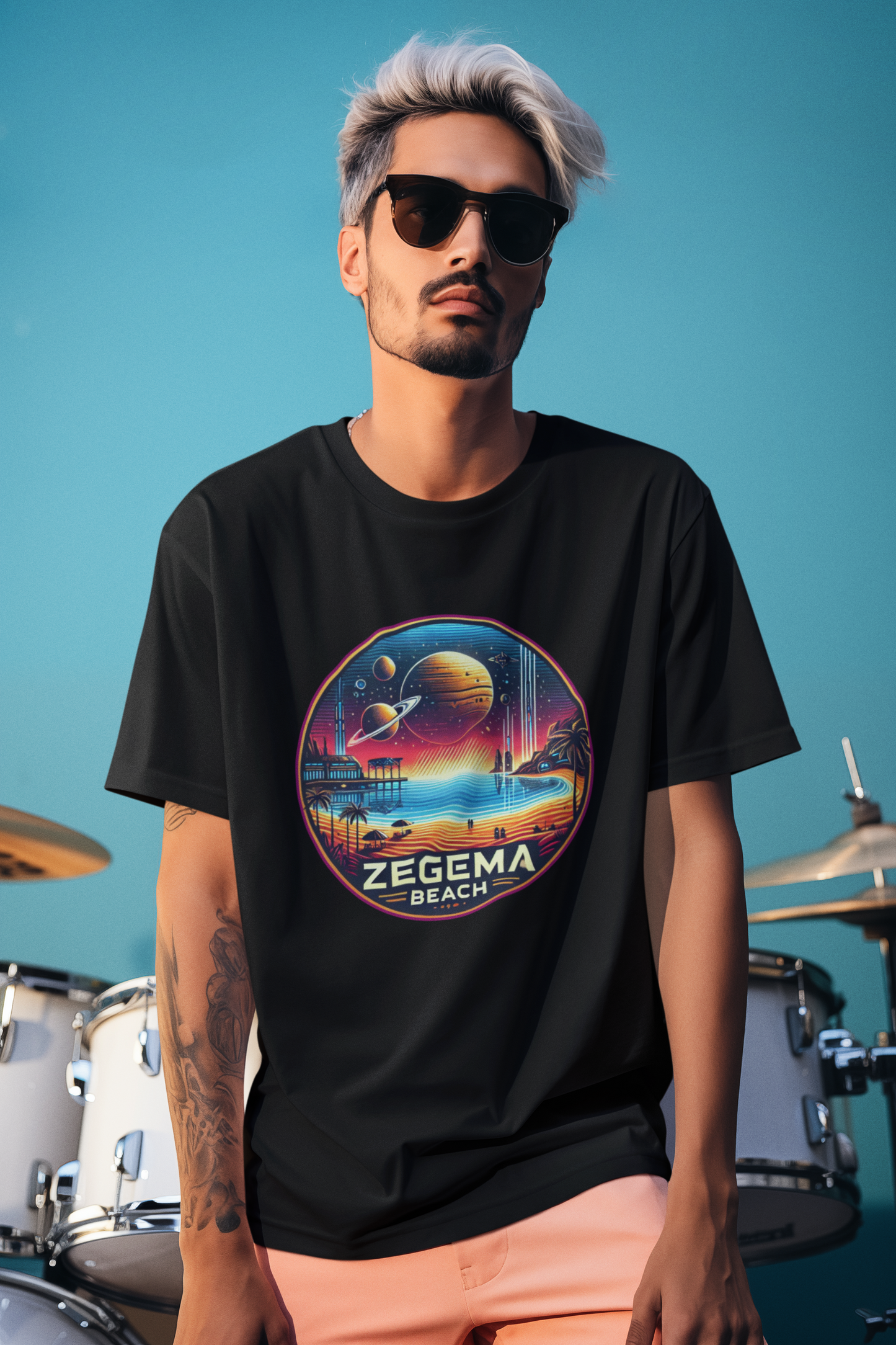 Zegema Beach Sci-Fi T-Shirt - Starship Troopers Inspired