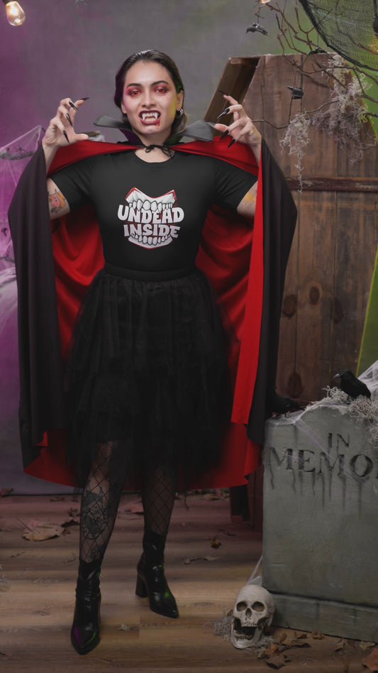 Undead inside vampire t-shirt